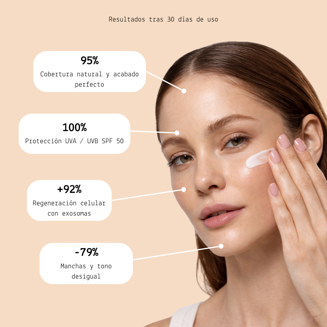 Antiaging Sunblock SPF 50 Color Exosomes