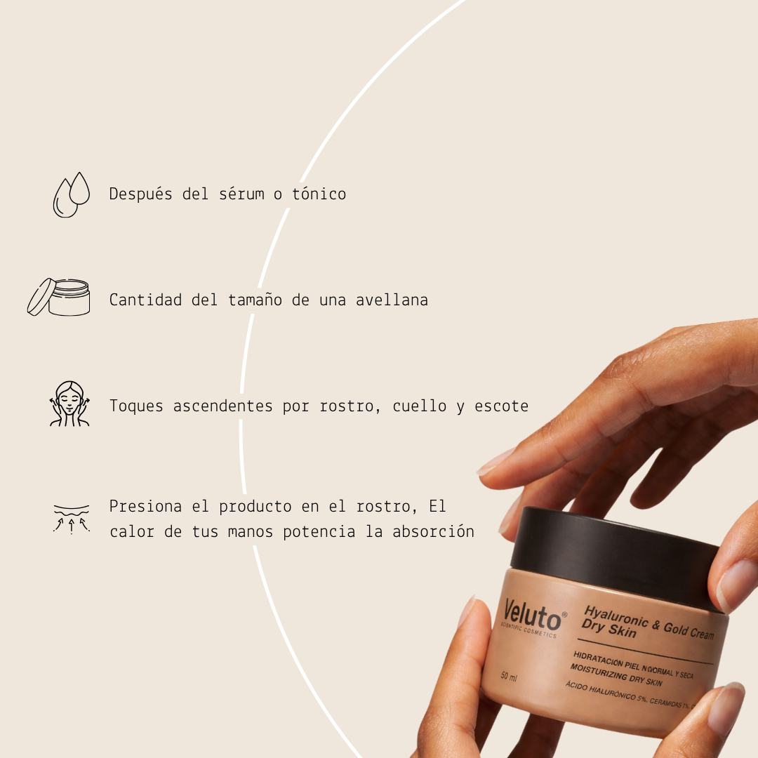 Hyaluronic & Gold Cream Dry Skin