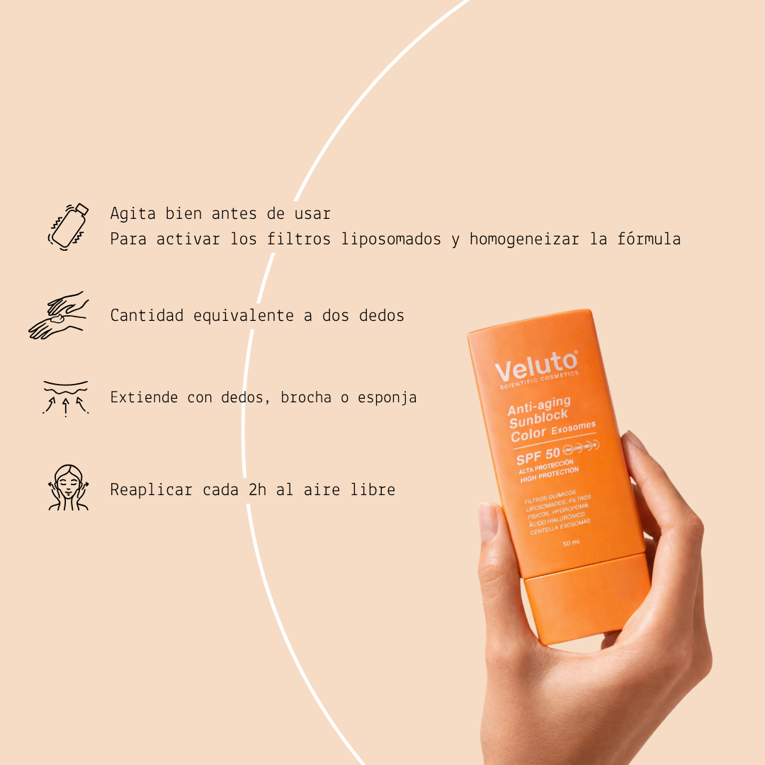 Antiaging Sunblock SPF 50 Color Exosomes