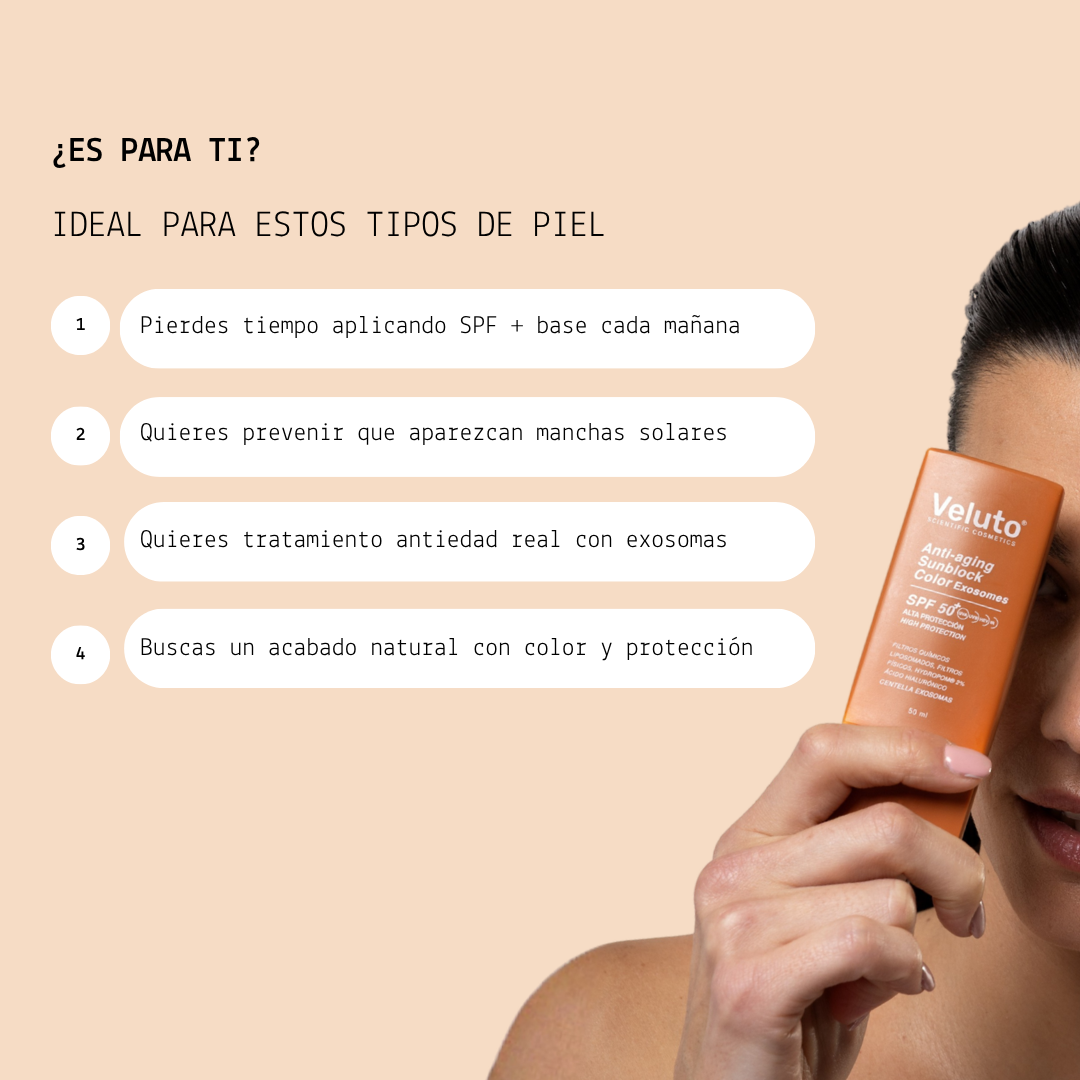 Antiaging Sunblock SPF 50 Color Exosomes