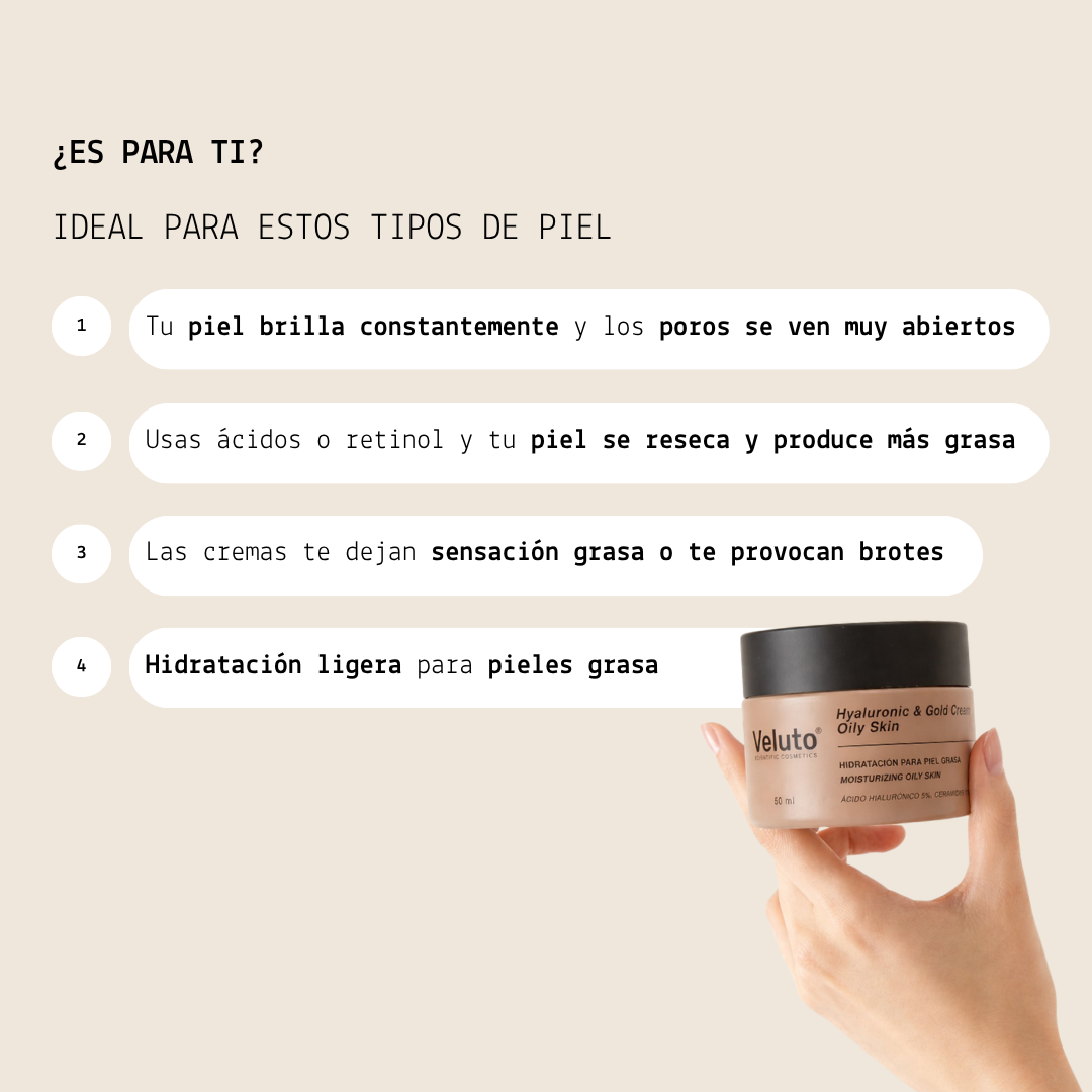 Hyaluronic & Gold Cream Oily Skin