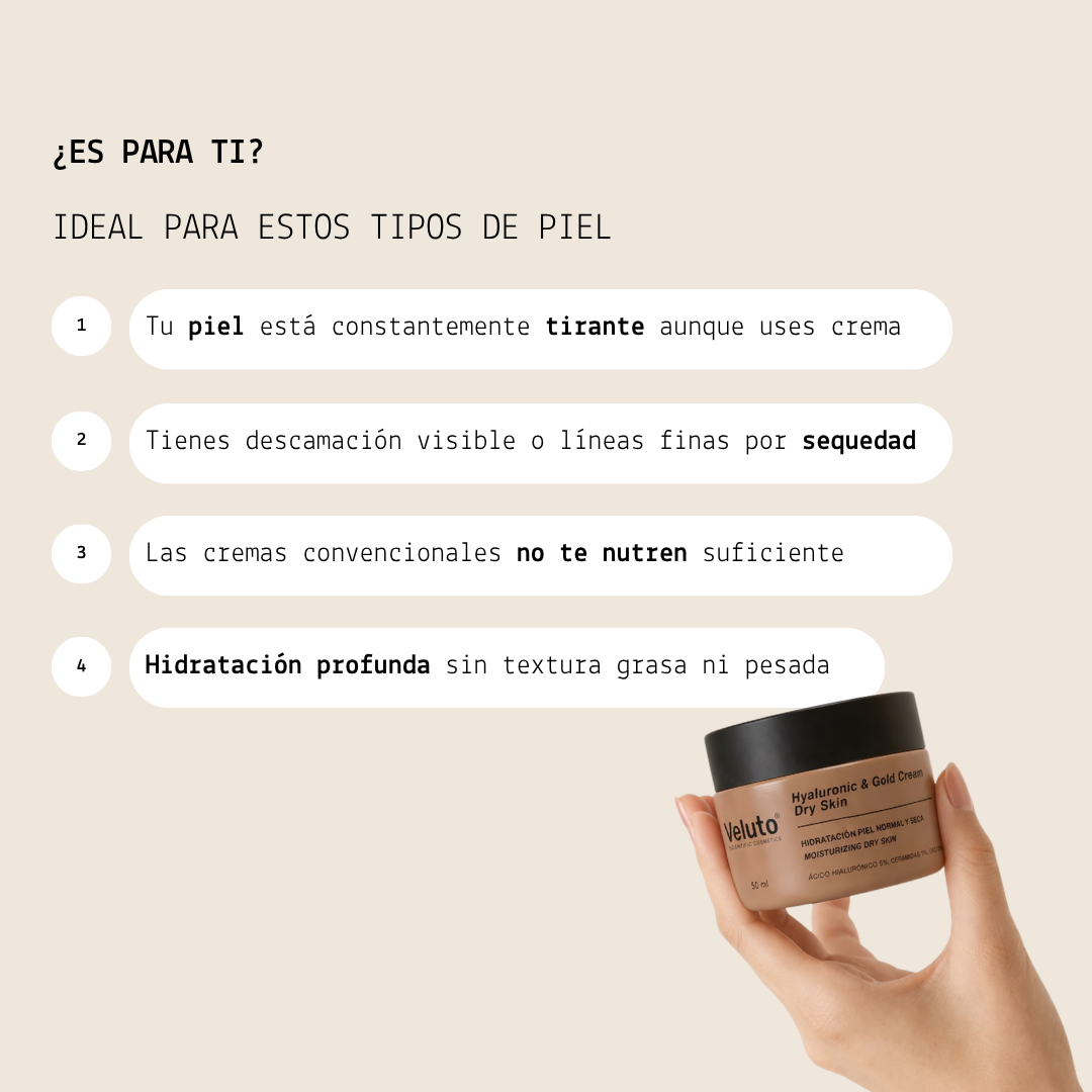 Hyaluronic & Gold Cream Dry Skin